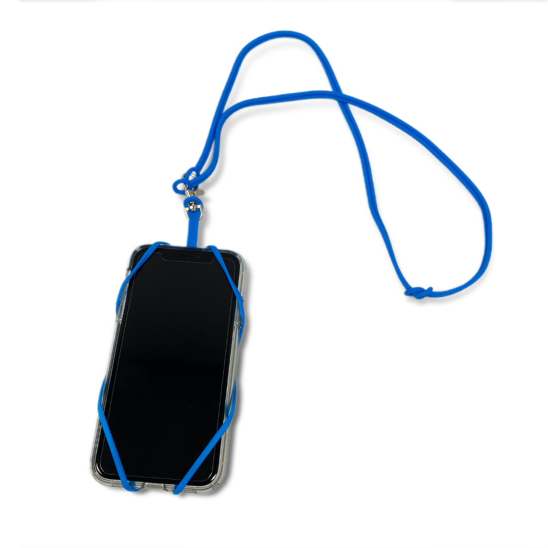 Blue Cell Phone Holder Lanyard (Pack of 10)