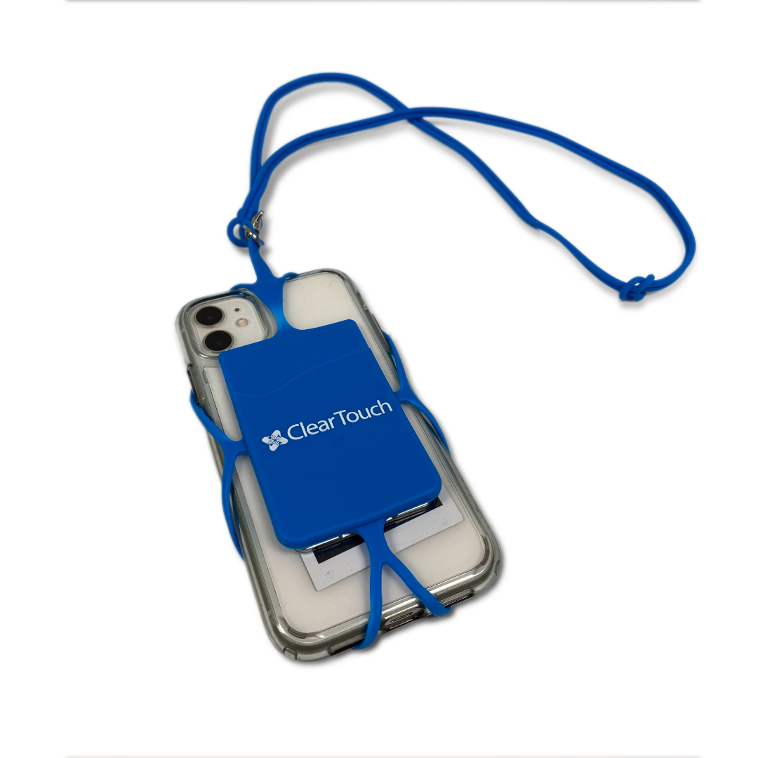 Blue Cell Phone Holder Lanyard (Pack of 10)