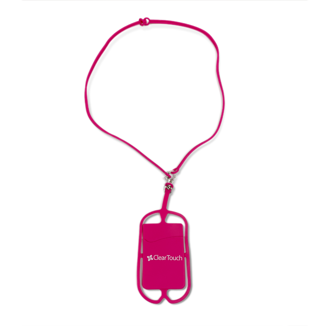 Pink Cell Phone Holder Lanyard (Pack of 10)