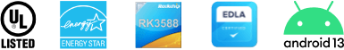 UL, EDLA, Android certification badge